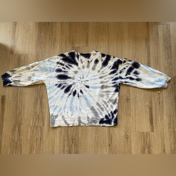 Peloton Spiral Tie Dye Crewneck Pullover Sweatshirt Logo Womens Size Large - Picture 2 of 7